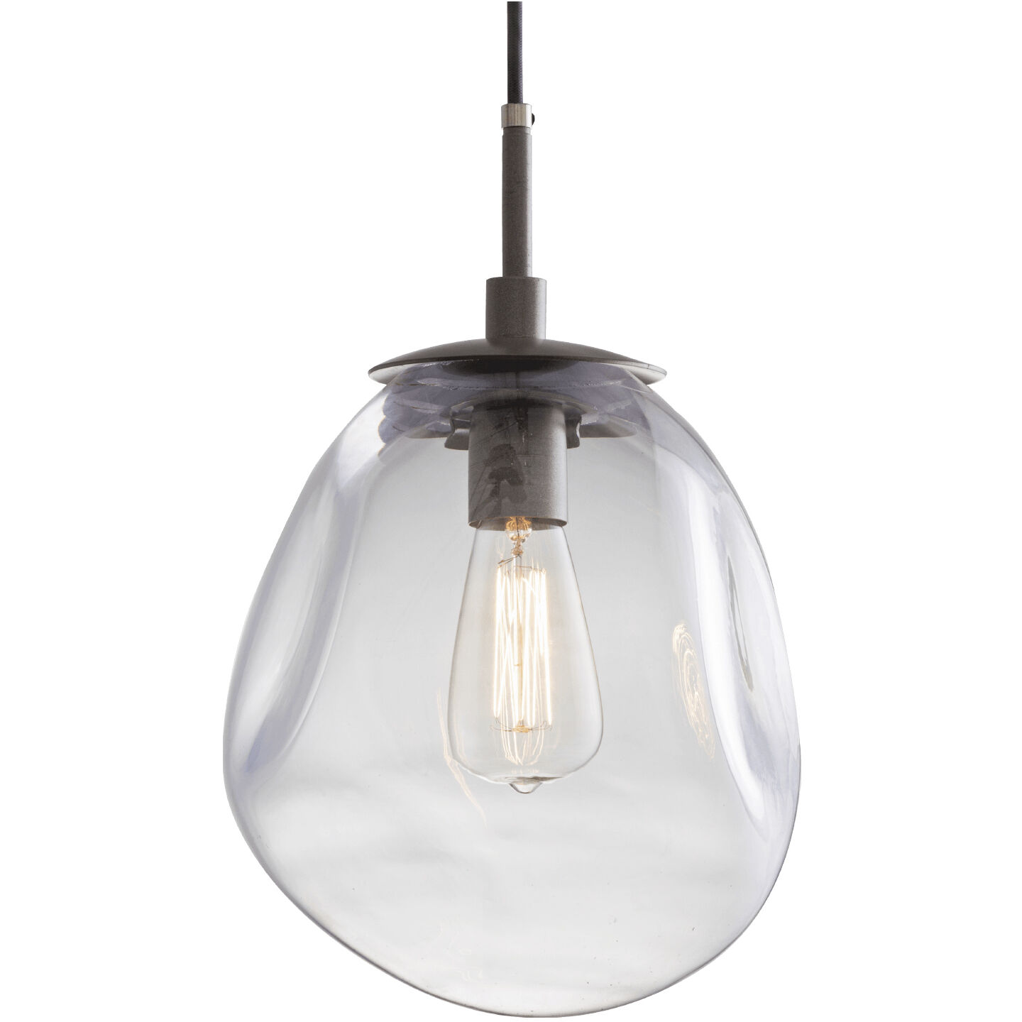 Aster Incandescent 5 Light Flat Bronze Chandelier Ceiling Light, Round Multi-Port