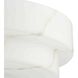 Tosca 3 Light 18 inch Matte Black Semi-Flush Mount Ceiling Light, Design Series