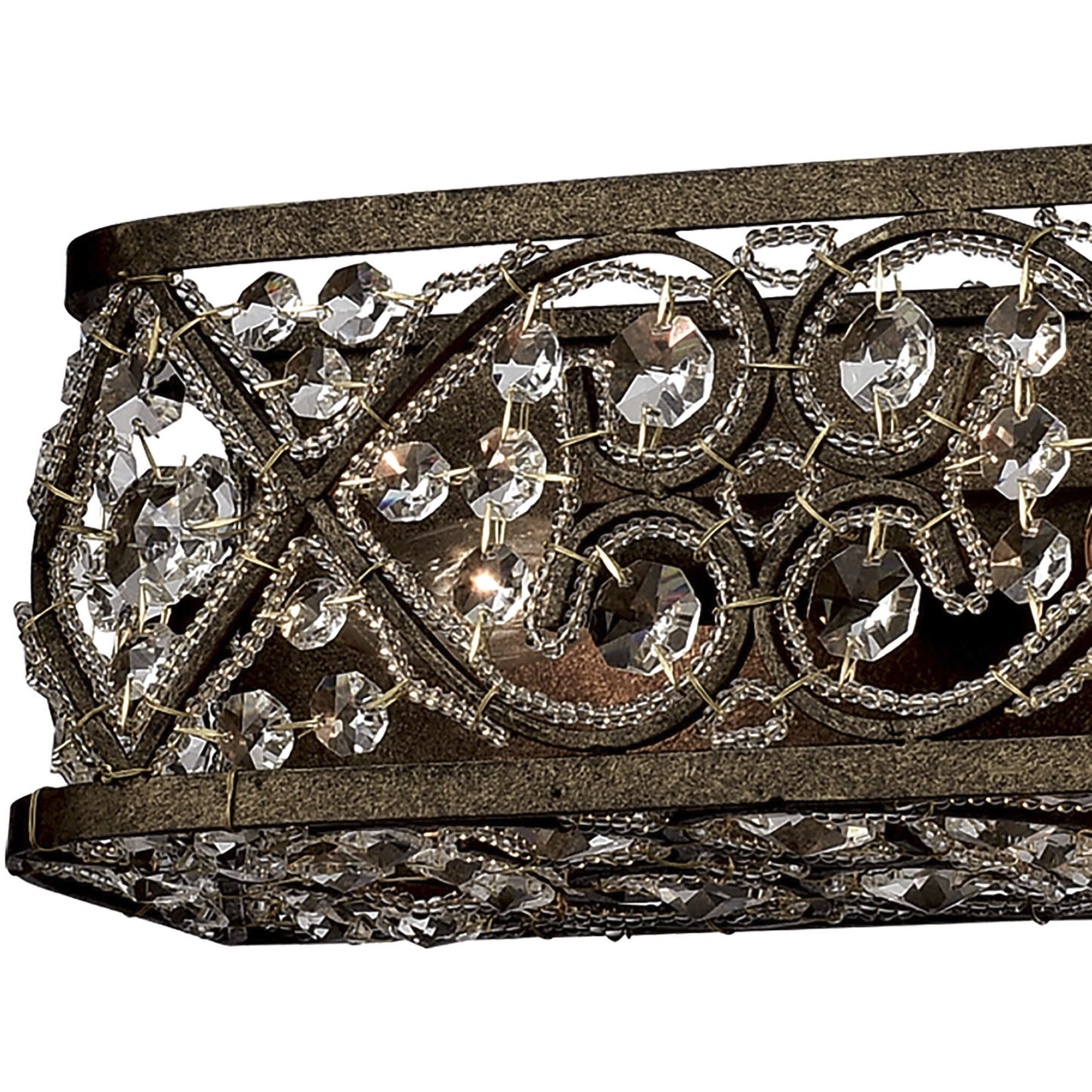 Amherst 8 Light 48 inch Antique Bronze Vanity Light Wall Light