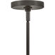 Cosette LED 5 inch Black Oxide Pendant Ceiling Light in Clear Crystal