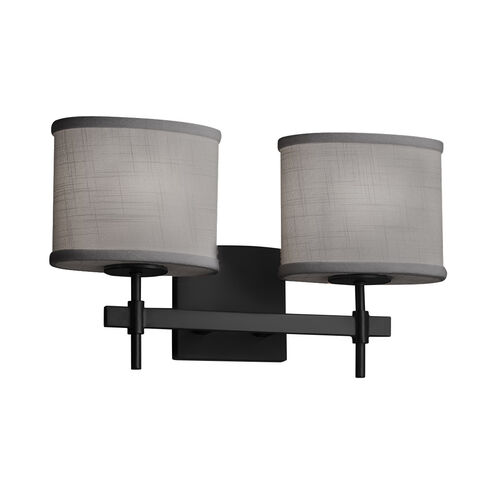 Textile LED 16 inch Matte Black Bath Bar Wall Light