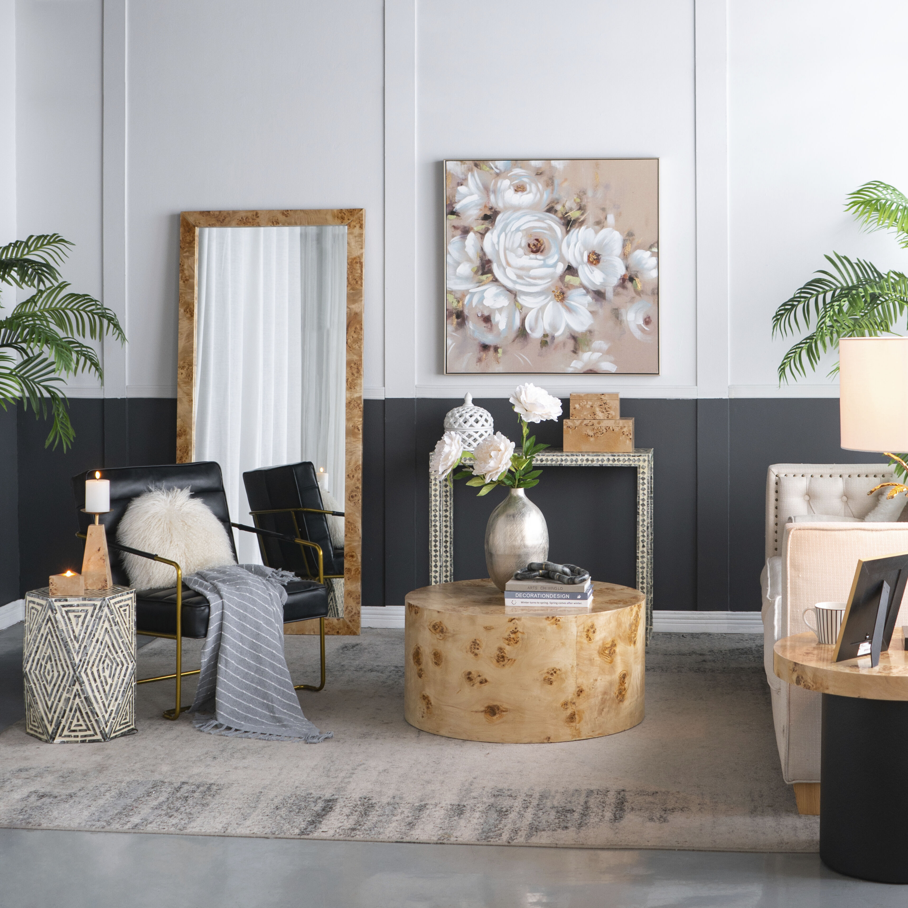 Burl 71.1 X 31.5 inch Brown Mirror