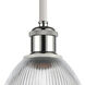 Ballston Castile 1 Light 6 inch White and Polished Chrome Pendant Ceiling Light in Clear Glass, Ballston