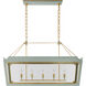 Julie Neill Caddo 5 Light 18.5 inch Celadon and Gild Lantern Pendant Ceiling Light, Medium