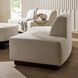 Islander Vanilla and Dark Walnut Sofa, Left