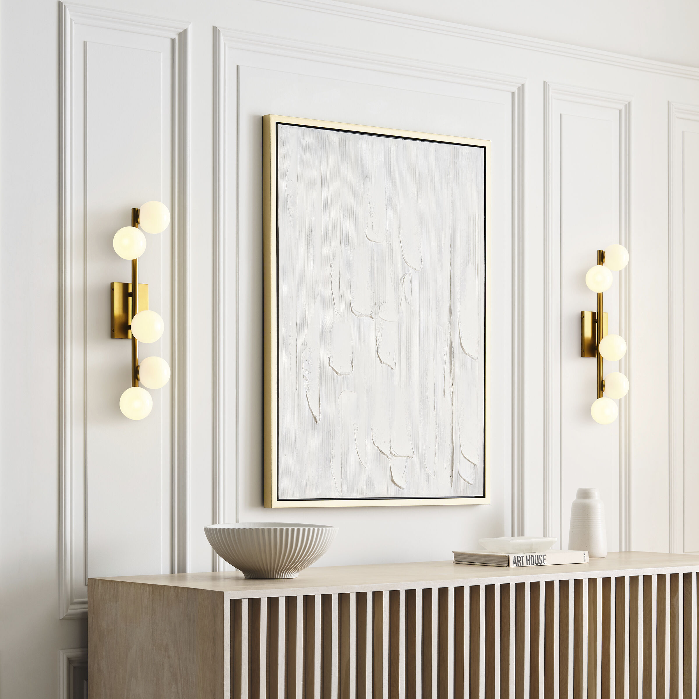 Sean Lavin Altair Bath Vanity Wall Light in Burnished Brass