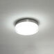 Dot LED 8.88 inch Stainless Steel Flush Mount Ceiling Light in 3000K, dweLED
