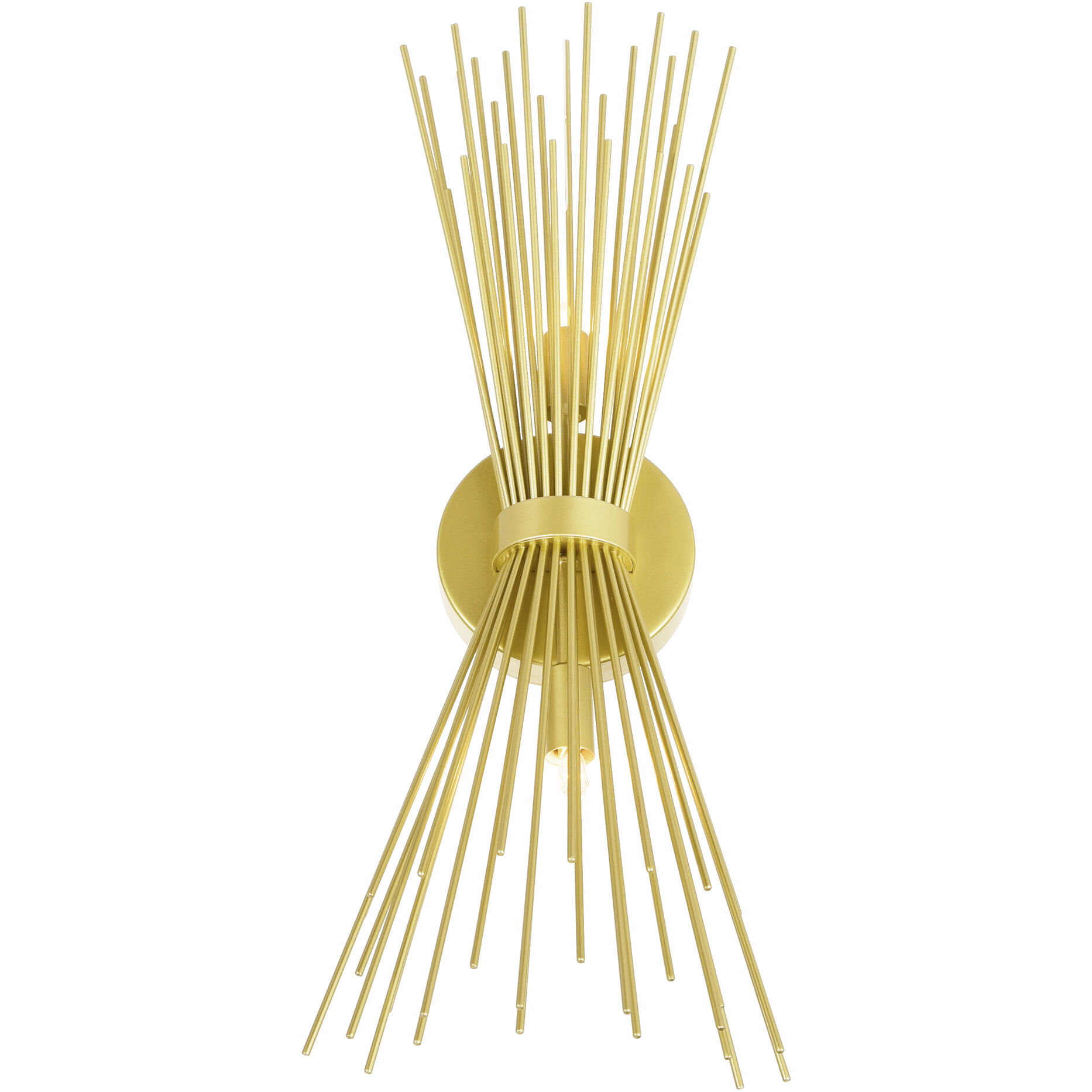 Savannah 2 Light 8 inch Gold Leaf Wall Light