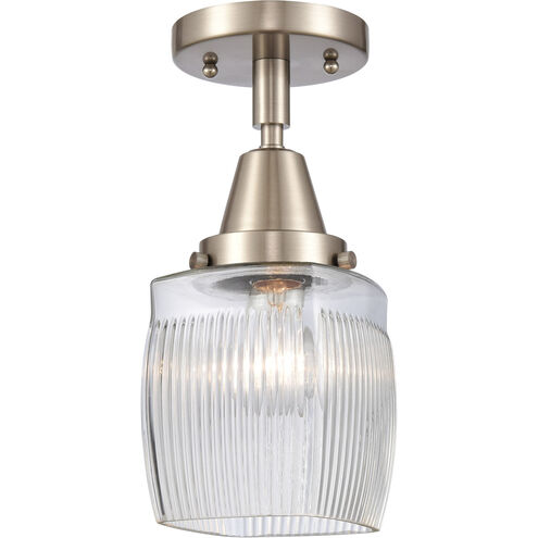 Franklin Restoration Colton LED 6 inch Brushed Satin Nickel Flush Mount Ceiling Light