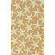 Rain 96 X 60 inch Blue and Brown Indoor Area Rug, Polypropylene