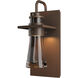 Erlenmeyer 1 Light 11.2 inch Coastal Bronze Outdoor Sconce, Medium