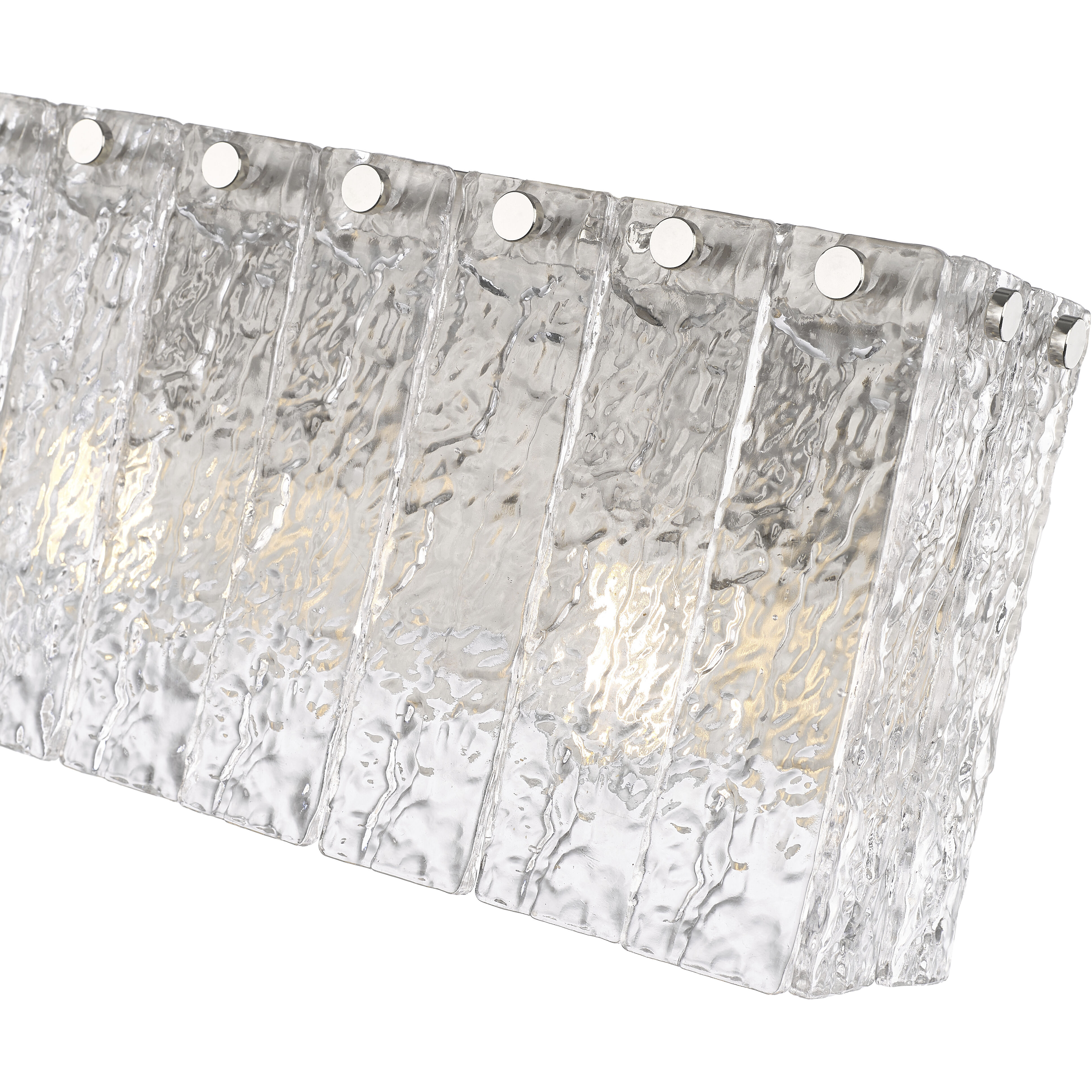 Glacier 2 Light 15 inch Brushed Nickel Vanity Wall Light