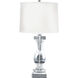Crystal 28 inch 9.5 watt Clear Table Lamp Portable Light in LED, Balustrade