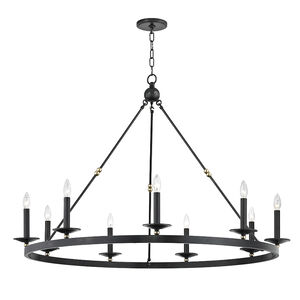 Allendale 9 Light 46.25 inch Aged Old Bronze Chandelier Ceiling Light