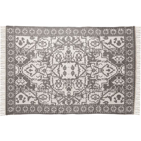 Mallia 72 X 48 inch Gray with Cream Rug