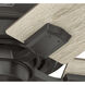 Crystal Peak 44 inch Noble Bronze with Natural Oak/Golden Maple Blades Ceiling Fan