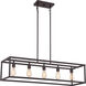 New Harbor 5 Light 38 inch Western Bronze Island Chandelier Ceiling Light