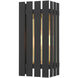 Greenwich 1 Light 10 inch Black with Satin Brass Accents Outdoor Wall Lantern