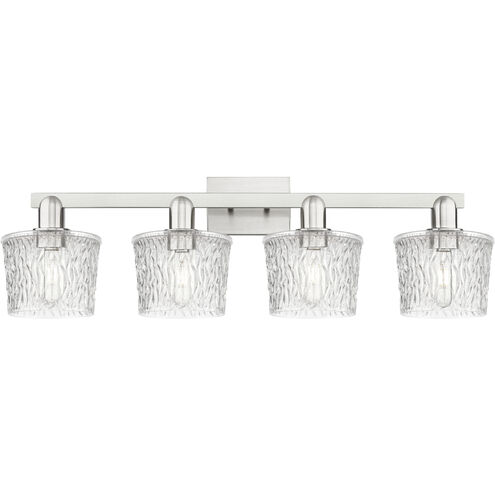 Arcadia Niagara 4 Light 33.5 inch Brushed Satin Nickel Bath Vanity Light Wall Light