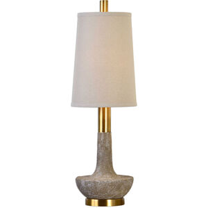 Volongo 31 inch 100 watt Stone Ivory Buffet Lamp Portable Light