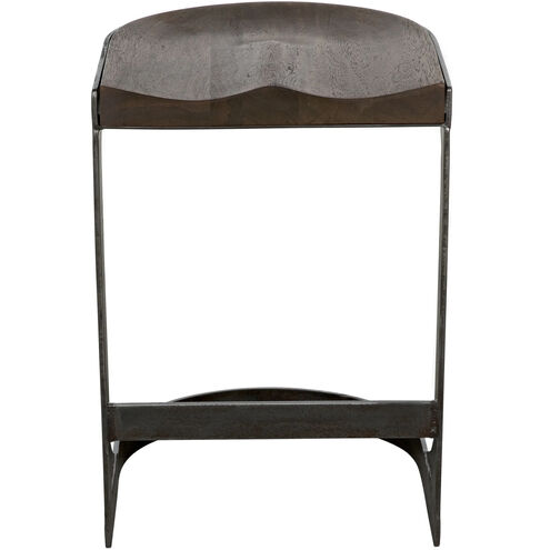 Baxter 24 inch Dark Walnut with Matte Black Counter Stool