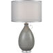 Clothilde 26 inch 100.00 watt Gray with Clear Table Lamp Portable Light
