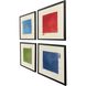 Focal Point Multi and Blue and Green and Red Framed Art