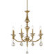 Canada 27 inch Satin Brass Chandelier Ceiling Light