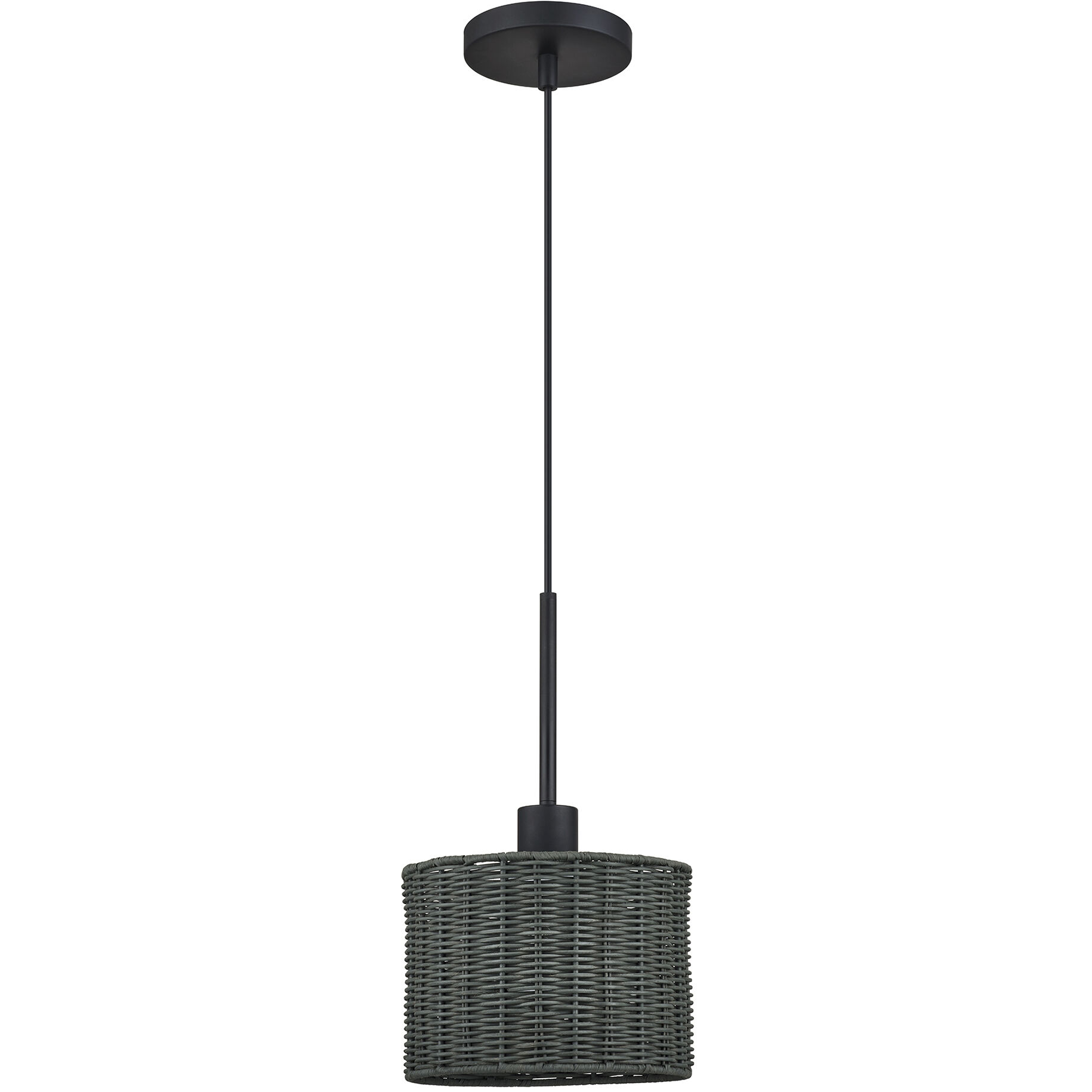 Weavington 1 Light 8.5 inch Black Mini Pendant Ceiling Light