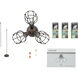 Accessory LED LED Integrated Oil Brushed Bronze Fan Light Kits