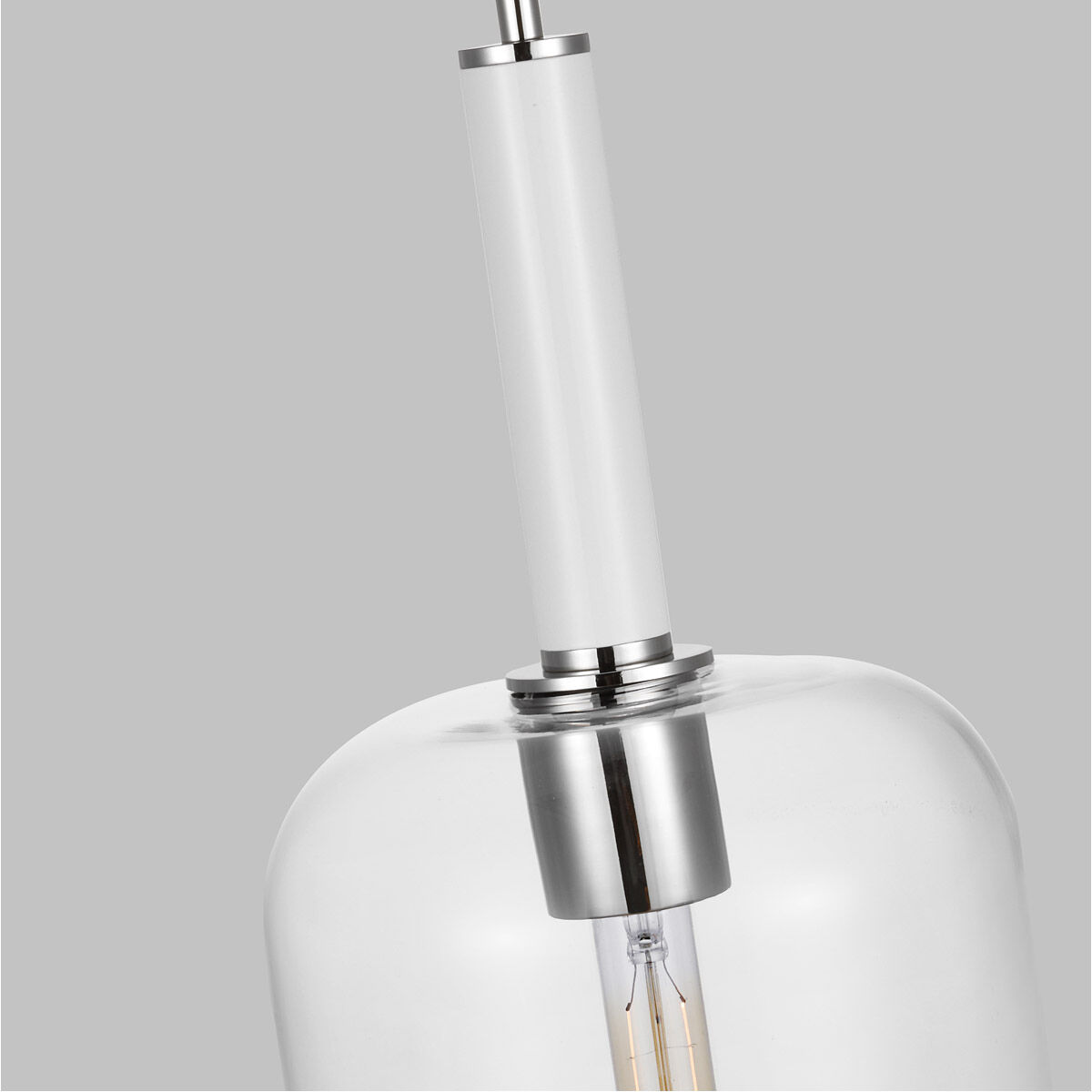 kate spade new york Monroe 1 Light 8.75 inch Polished Nickel Pendant Ceiling Light in Polished Nickel / Gloss White