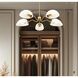 Breton 5 Light 33 inch Modern Gold Chandelier Ceiling Light