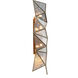 Geo-Gem 4 Light 9.5 inch Brass Antique Wall Sconce Wall Light