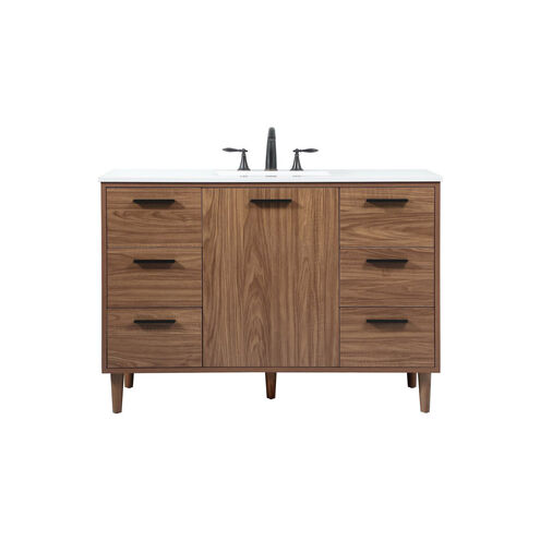 Baldwin 48 X 22 X 34 inch Walnut Brown Vanity Sink Set