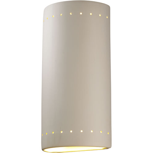 Ambiance Cylinder 2 Light 10.75 inch Bisque Wall Sconce Wall Light, Really Big