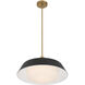 Xander 3 Light 20 inch Vibrant Gold Pendant Ceiling Light