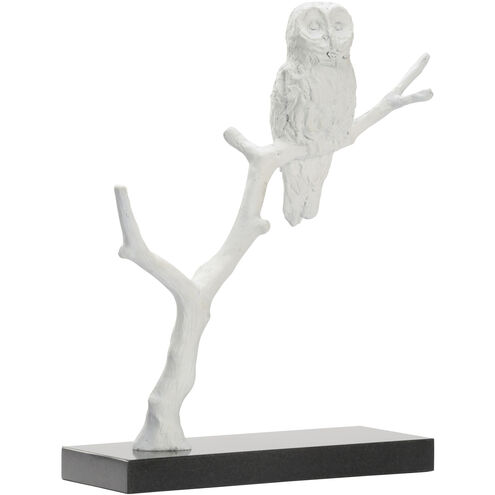 Bog Garden White/Cream and Black Decorative Object, Winter Visitor