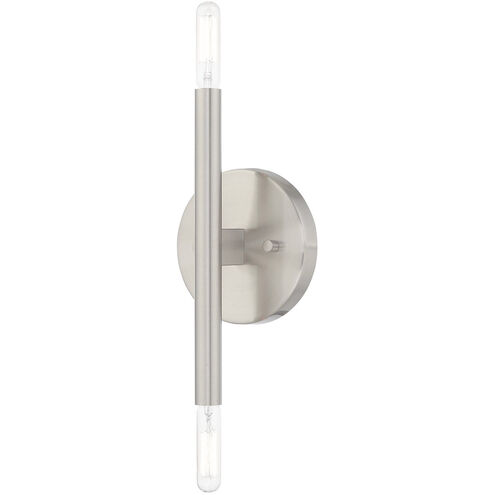 Copenhagen 2 Light 5 inch Brushed Nickel ADA ADA Wall Sconce Wall Light