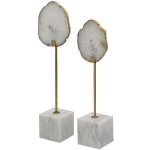 Sabriel White and Gold Statuaries