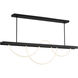 Sean Lavin Uneri LED 62 inch Nightshade Black Linear Chandelier Ceiling Light
