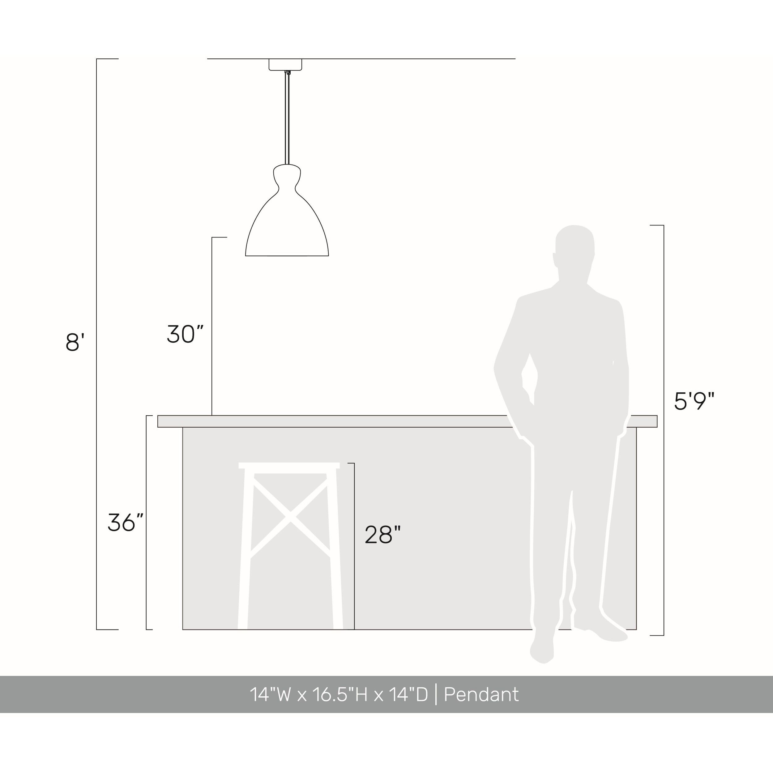 Aethera Pendant Ceiling Light in White Sandstone Cement
