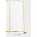 Orlando 1 Light 10.5 inch Aged Brass Hanging Lantern Ceiling Light, Small