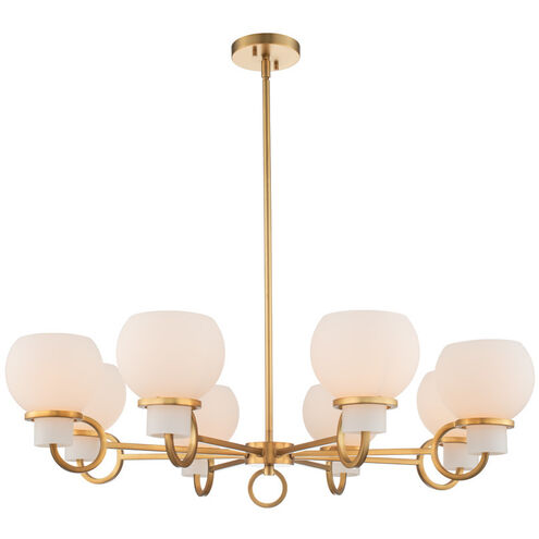 Ascher 8 Light 34 inch Winter Brass Chandelier Ceiling Light