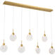 Briselle LED 5.75 inch Legacy Brass Pendant Ceiling Light