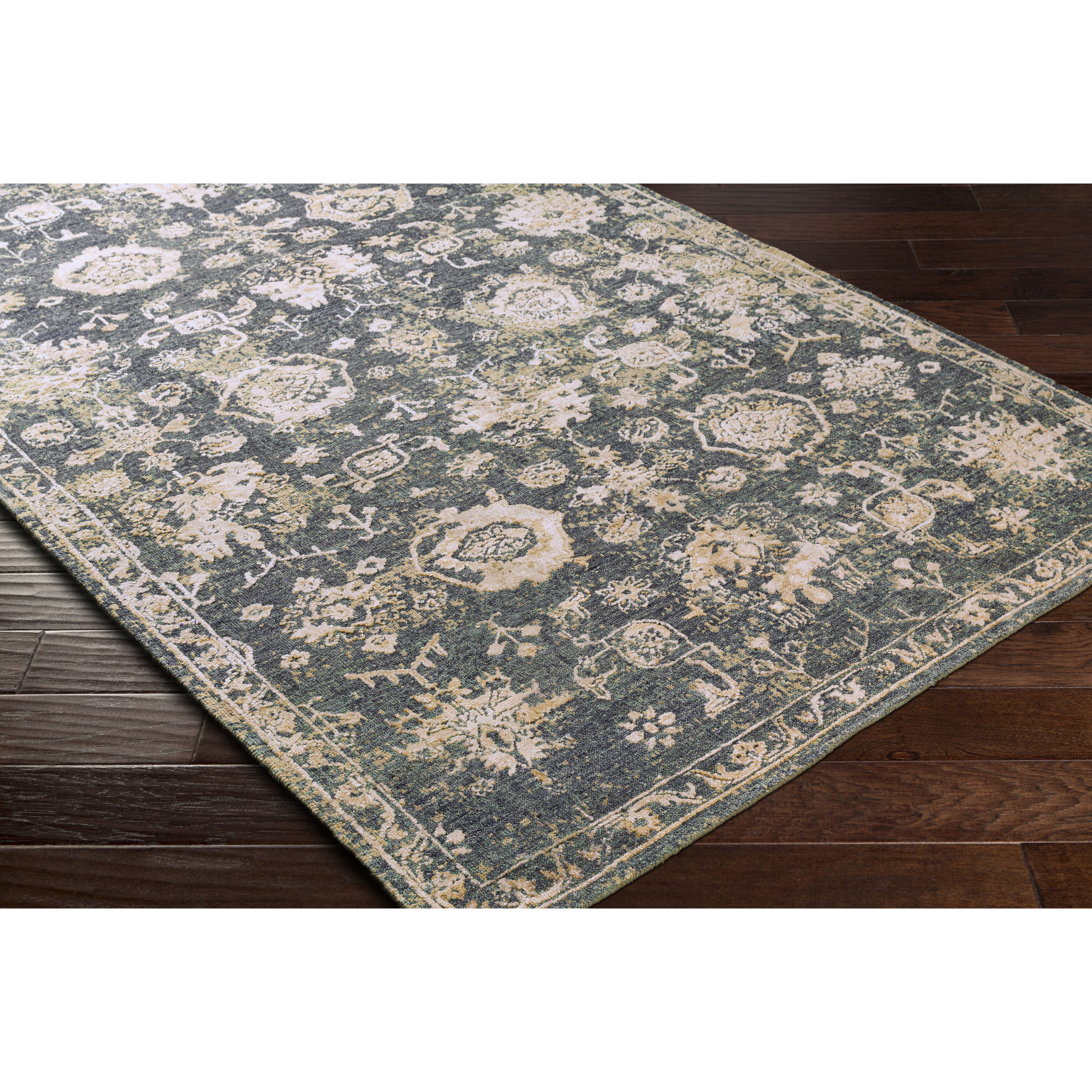 Sufi 120 X 96 inch Charcoal Rug in 8 x 10, Rectangle