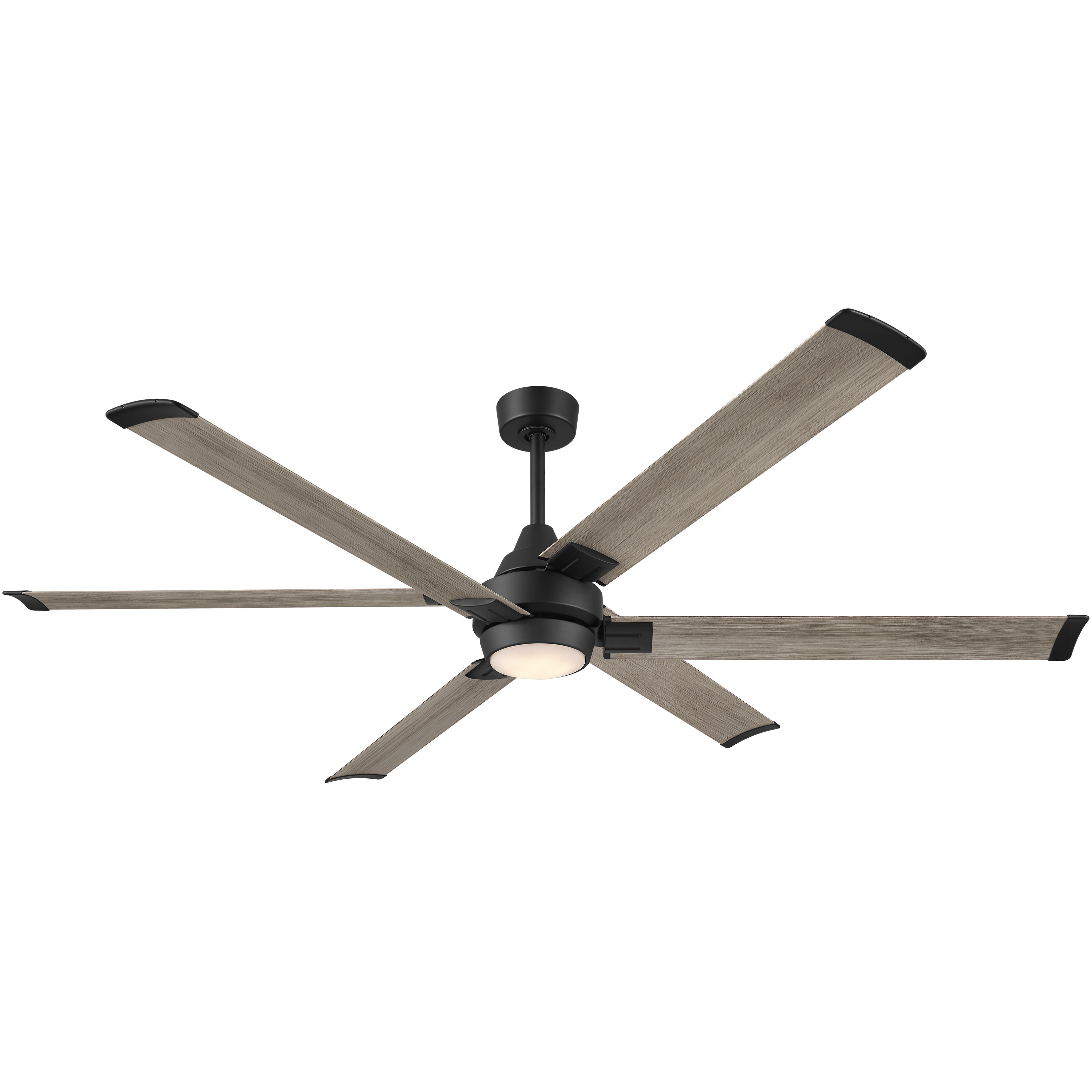 Soarin 72 inch Coal with Aged Oak Blades Smart Ceiling Fan