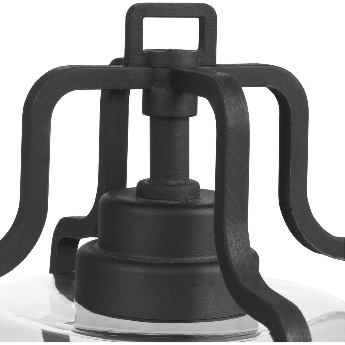 Benton Harbor 1 Light 16 inch Textured Black Outdoor Post Lantern, with DURASHIELD