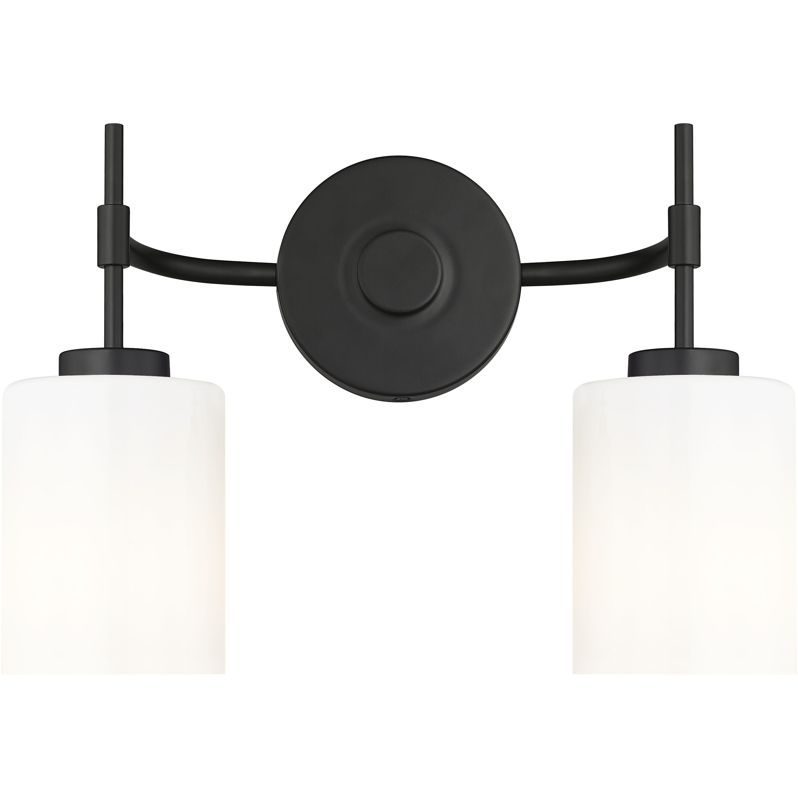 Keylee 2 Light 15.5 inch Matte Black Bathroom Vanity Light Wall Light
