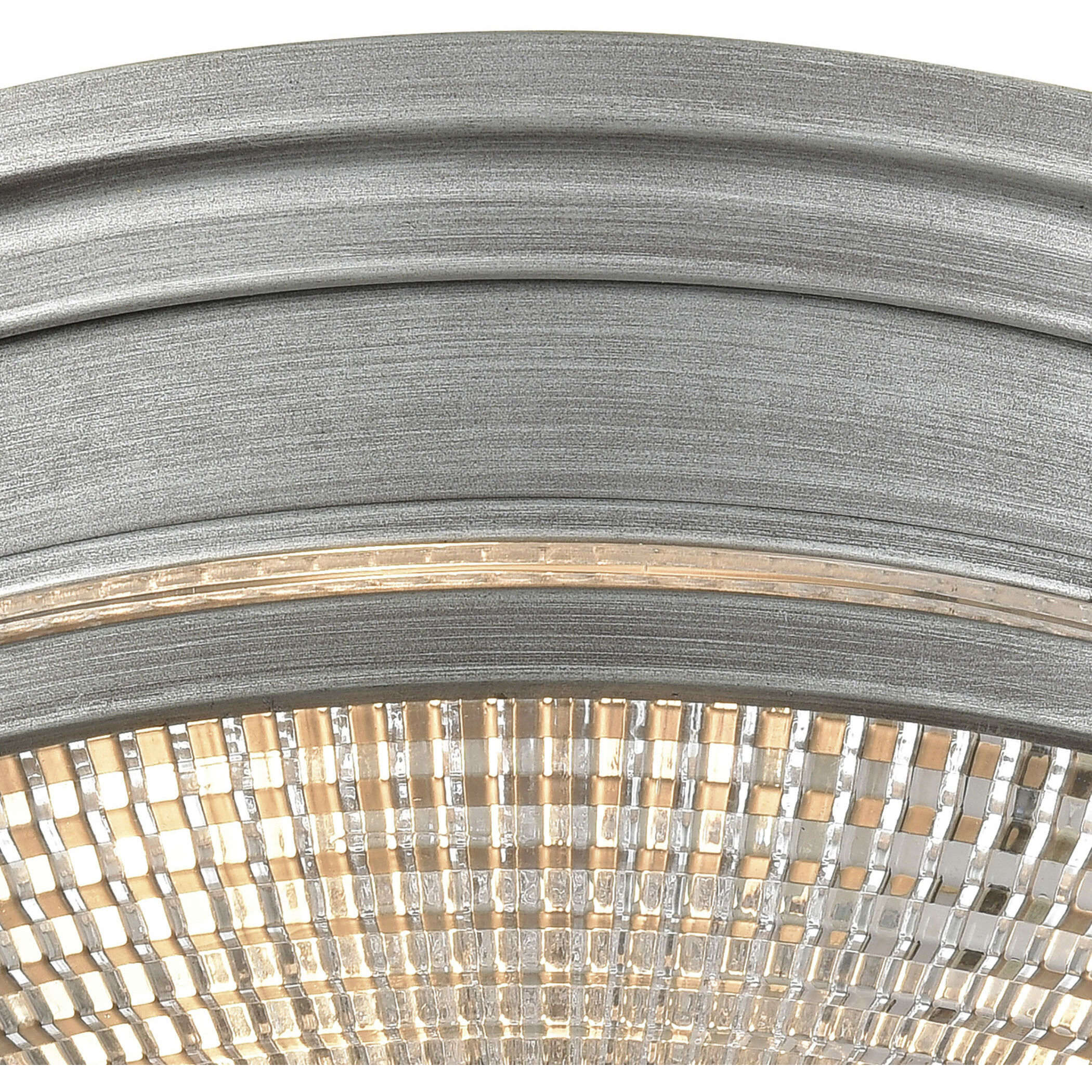 Sylvester 2 Light 14 inch Weathered Zinc with Satin Nickel Flush Mount Ceiling Light