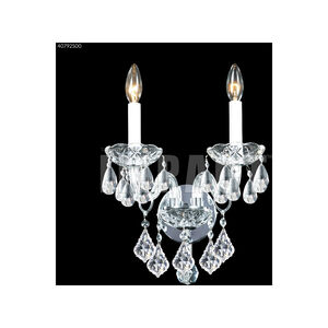 Palace Ice 2 Light 12 inch Silver Wall Sconce Wall Light